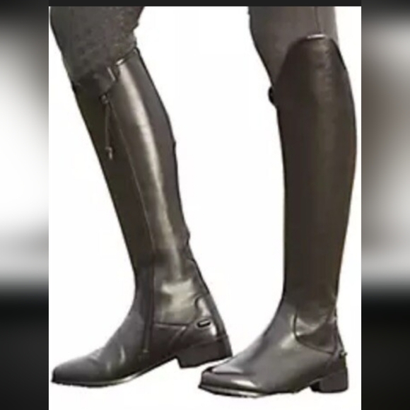 Dublin Galtymore Tall Black Leather Dressage Riding Boot  Size 8 - Picture 1 of 10
